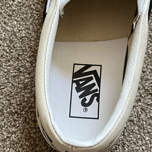 Vans Black and White Checkerboard Slip-Ons sneakers skate shoes - Picture 7 of 7